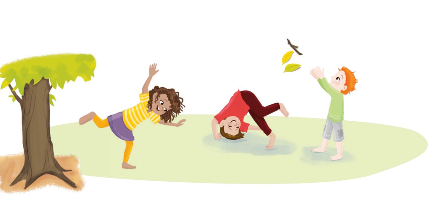 Illustration: spielende Kinder